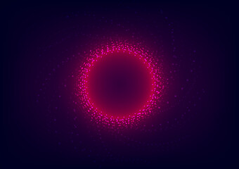Abstract light circle background