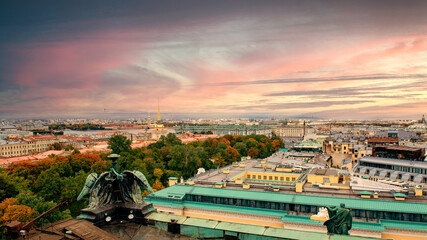 Obraz premium St. Isaac's Cathedral. The largest Orthodox church in St. Petersburg.St. Petersburg