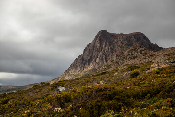 clouds over the mountains
