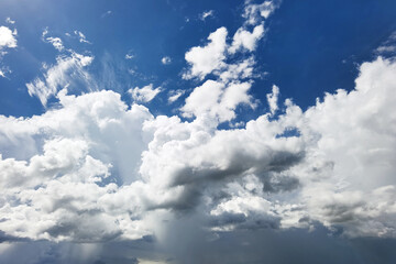 Beautiful blue sky with cloud in nature 