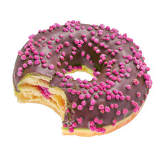 Christmas bitten donut