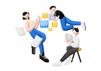 business person with megaphone