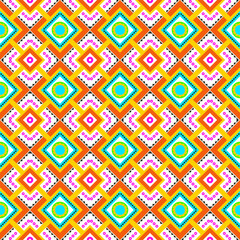 Colorful geometric pattern abstract background. Illustration. Seamless