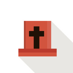 Obraz premium Tomb Minimal Creative Illustration Vector Design, Hi-Quality Grave Clip Art Design With Rip Icon.