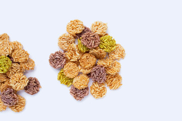 Thai sweet crispy rice cakes