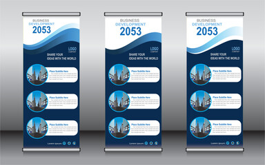 Roll up banner template design, banner, layout, advertisement, pull up, polygon background, vector illustration, business flyer, display, x-banner, flag-banner, Info graphics, presentation.