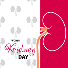 World kidney day vector eps 10 