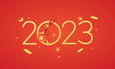 Happy new year 2023 vector illustration