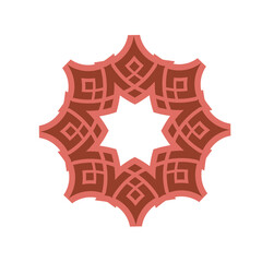 mandala geometric circle pattern  celtic maze ornament. tribal tattoo