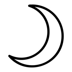 moon line icon