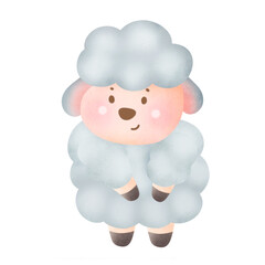 Cute cartoon sheep 
