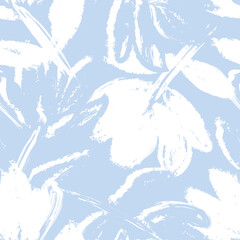 Floral Brush strokes Seamless Pattern Design
