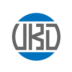 VKD letter logo design on white background. VKD creative initials circle logo concept. VKD letter design.