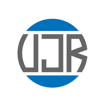 VJR letter logo design on white background. VJR creative initials circle logo concept. VJR letter design.