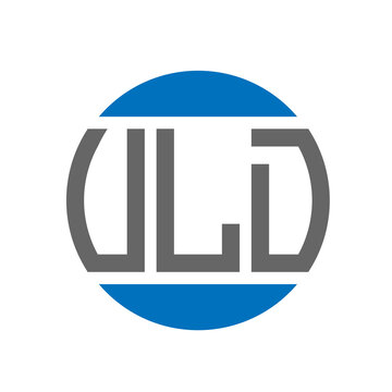 VLD letter logo design on white background. VLD creative initials circle logo concept. VLD letter design.
