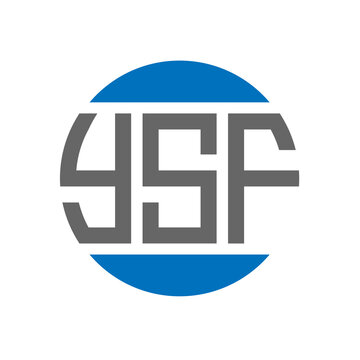 YSF letter logo design on white background. YSF creative initials circle logo concept. YSF letter design.