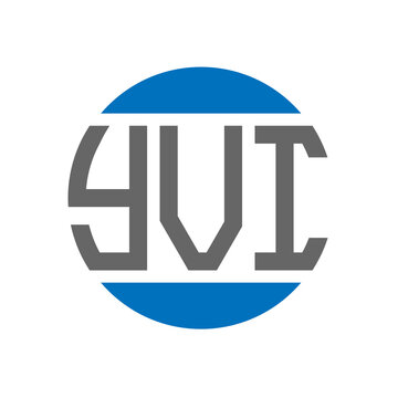 YVI letter logo design on white background. YVI creative initials circle logo concept. YVI letter design.