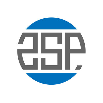 ZSP letter logo design on white background. ZSP creative initials circle logo concept. ZSP letter design.