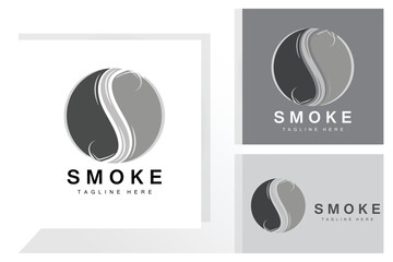Steam Steam Logo Vector Hot Evaporating Aroma. Smell Line Illustration, Cooking Steam Icon, Steam Train, Baking, Smoking - obrazy, fototapety, plakaty