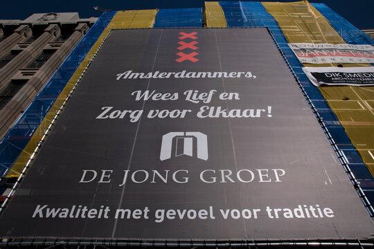 Corona Billboard De Jong Groep At Amsterdam The Netherlands 2020