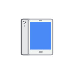 Internet tablet icon in color, isolated on white background 