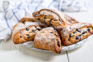 Homemade berry scones.