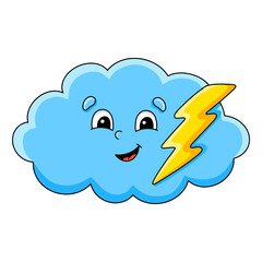 Cartoon character. Isolated on white background. Design element. Template for your design, books, stickers, cards. Vector illustration.