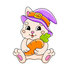 Cartoon character. Isolated on white background. Design element. Template for your design, books, stickers, cards. Vector illustration.