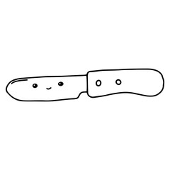 Outline contour. Doodle style. Hand drawn. Simple shapes. Design element. Vector illustration isolated on white background.