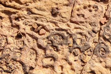 Abstract view to the ground in Sinai desert
