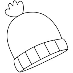 Christmas Yarn hat, Winter Yarn hat, Christmas Decoration, Christmas ornament illustration