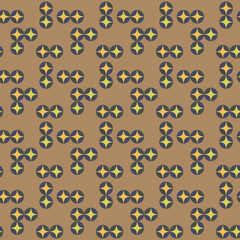 Japanese style retro vintage seamless pattern background round cross kaleidoscope