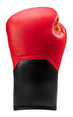 Red Boxing gloves isolated on white background, Red and black boxing gloves isolated on white PNG File.
