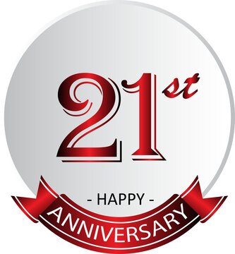 21st anniversary celebration label