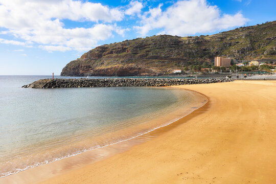 Beach Machico in Madeira, Portugal - nobody