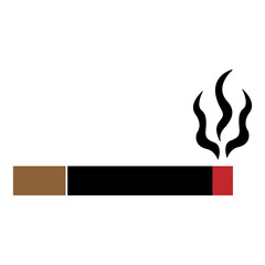 Cigarette Smoking Burn Fire Illustration