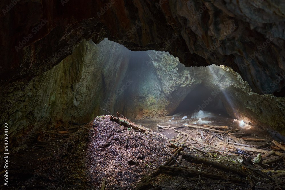 Sticker Glacier cave landscape