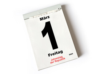 1. März 2024 Jahrestag der Republik (Schweiz Neuenburg)