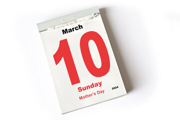 10. March 2024 Mother’s Day