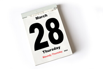 28. March 2024 Maundy Thursday