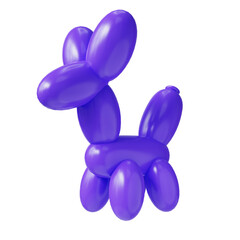 3d illustration of animal balloon