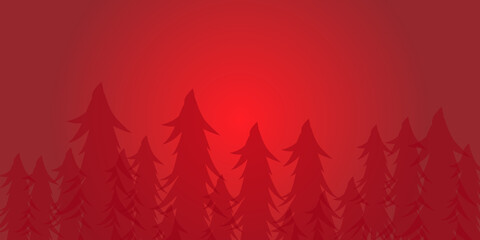 christmas tree in the forest