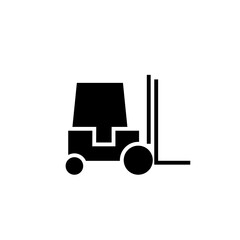 Forklift icon Symbol Forklift truck sign,