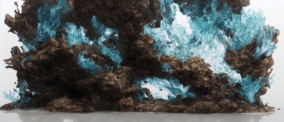 abstract smoke fluid simulation illustration