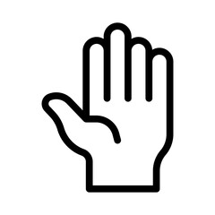 hand line icon illustration vector graphic