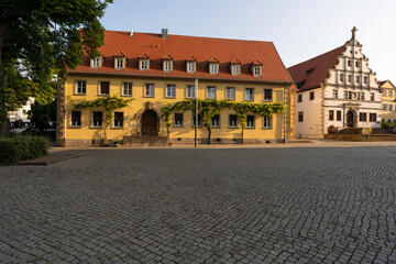 Stadtansicht von Schweinfurt am Main mit seiner Altstadt, Landkreis Schweinfurt, Unterfranken, Franken, Bayern, Deutschland