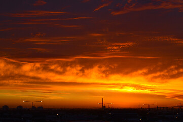Naklejka premium オーストラリアでの夕焼け空