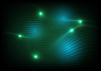 Abstract_Digital_Green_Light_Wave_Contour_Line_Background