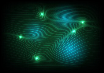 Abstract_Digital_Green_Light_Wave_Contour_Line_Background