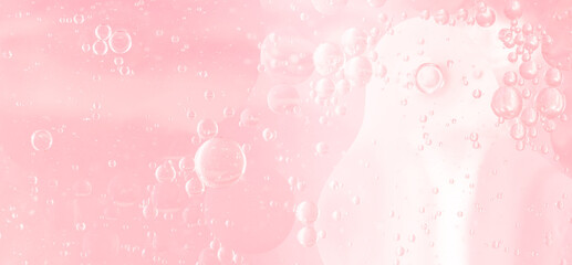 Abstract Pink water bubbles background